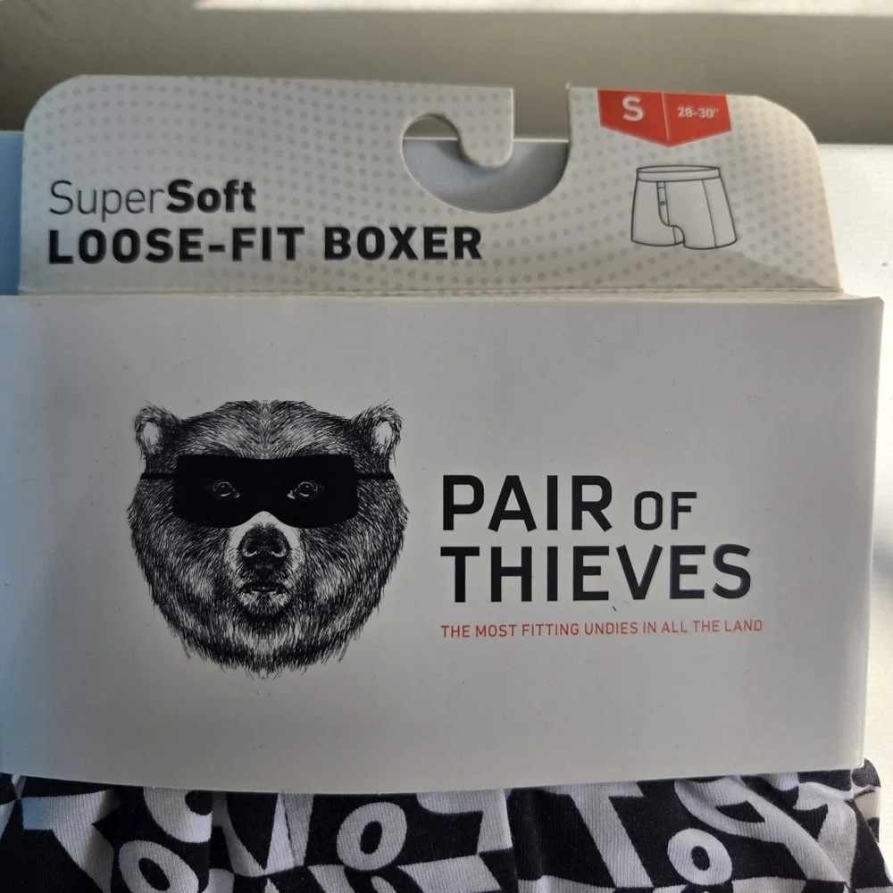4 Pair Boxers - Pair‎ of Thieves Hanes Batman sz Small Black Loose Fit NWOT